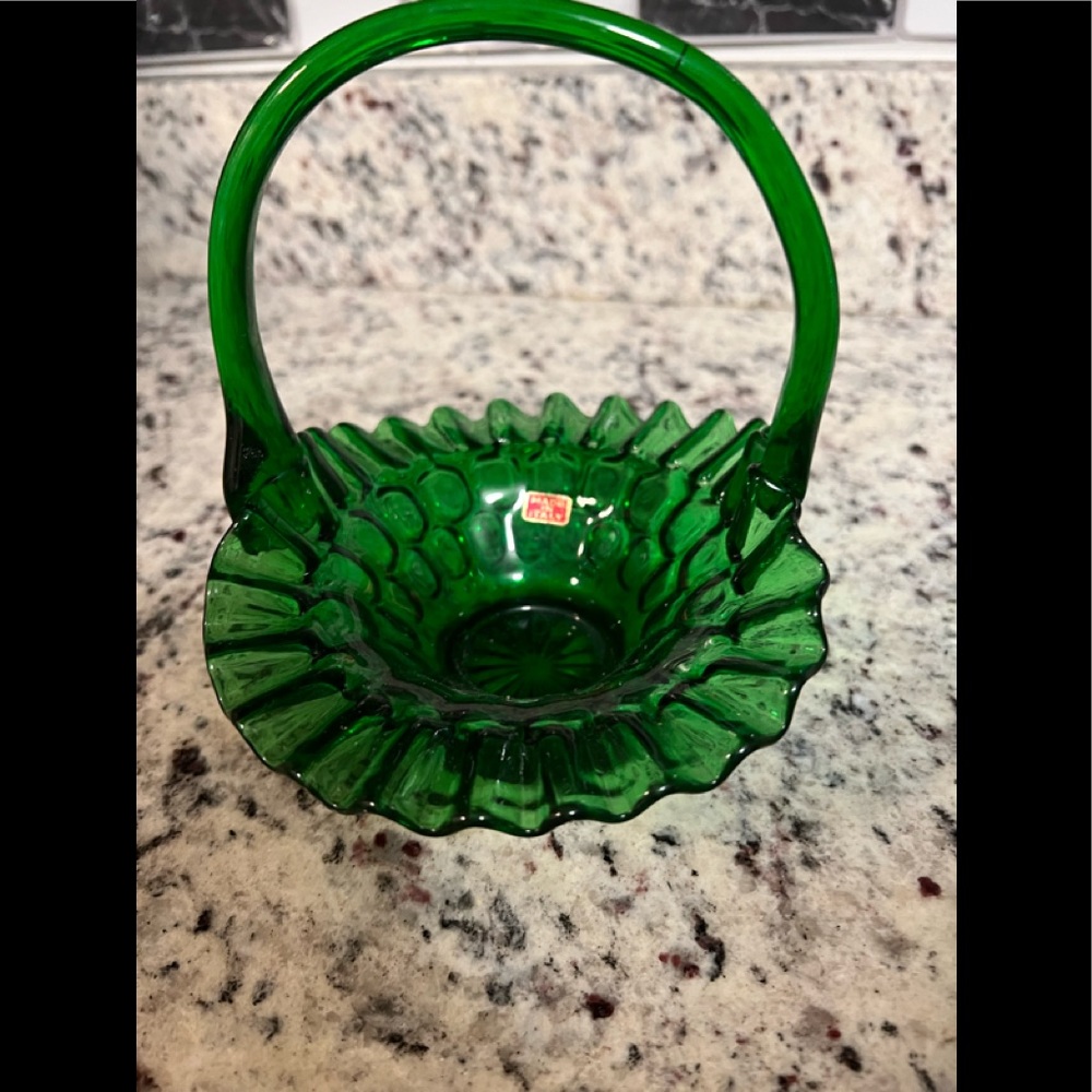 Vintage green dish